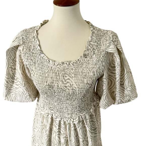 ANTHROPOLOGIE MOON RIVER
Smocked Puff Sleeve Midi Dress - Picture 2 of 6